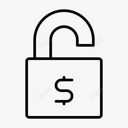 不安全的钱免费打开svg_新图网 https://ixintu.com 不安全 打开 钱免费 免费 解锁 业务 图标 完成