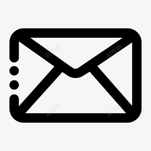 电子邮件消息用户界面线svg_新图网 https://ixintu.com 电子邮件 消息 用户界面