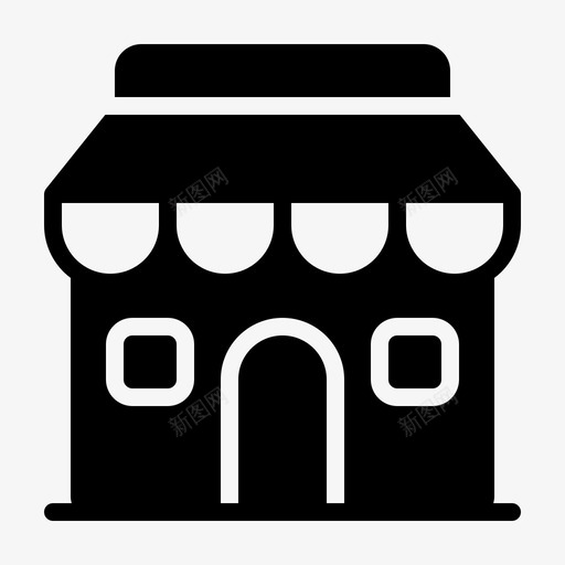 餐厅大楼市场商店svg_新图网 https://ixintu.com 餐厅 大楼 市场 商店 食品 配送