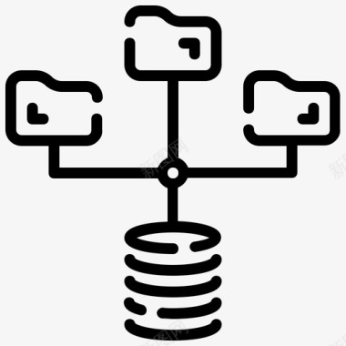 大数据案例数据库互联网图标