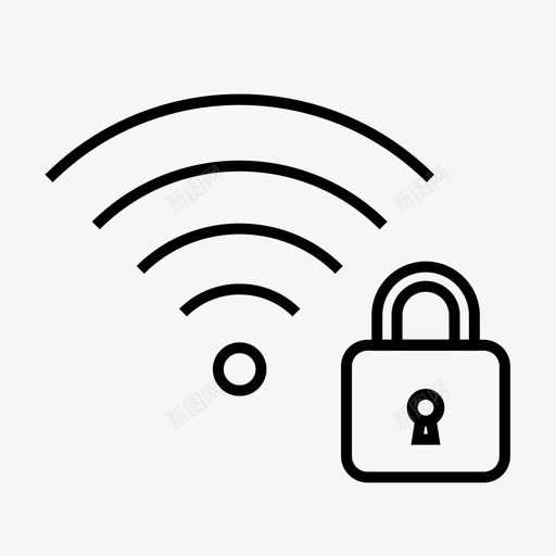 Wifi锁网络vpnsvg_新图网 https://ixintu.com 锁锁 网络 无线 安全