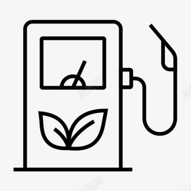 生物燃料生态环境图标