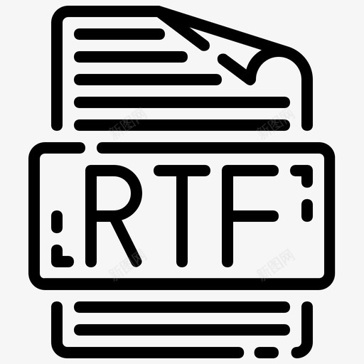 rtf文件文档格式svg_新图网 https://ixintu.com 文件 格式 文档