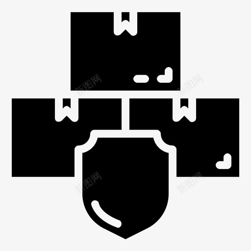 包装保护盾牌运输和物流标志svg_新图网 https://ixintu.com 包装 保护 盾牌 运输 物流 标志