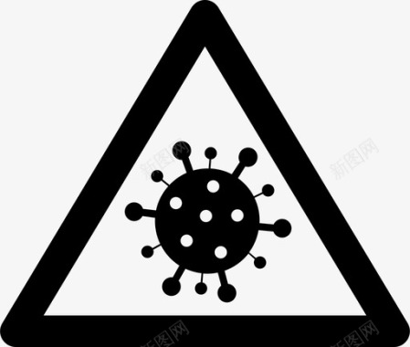 电晕危险疾病图标