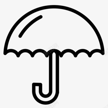 伞气候下雨图标