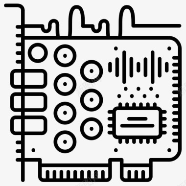 声卡电脑硬件图标