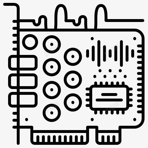 声卡电脑硬件svg_新图网 https://ixintu.com 声卡 电脑硬件 乐器