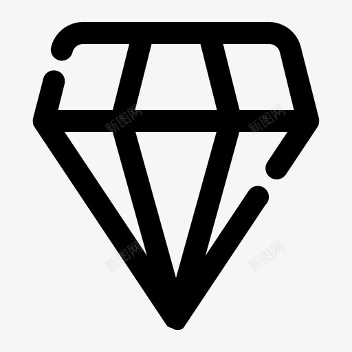 钻石珠宝市场svg_新图网 https://ixintu.com 钻石 珠宝 市场 购物 商店 黑色 星期五