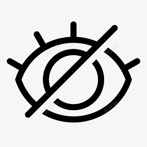隐藏眼睛隐藏密码svg_新图网 https://ixintu.com 隐藏 眼睛 密码 不可 可见 停止 观看 查看 西番 莲果 图标