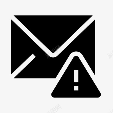邮件警告电子邮件错误图标