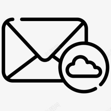 云消息电子邮件电子邮件样式图标