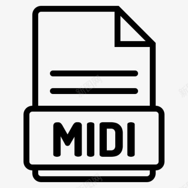 midi转换文档图标