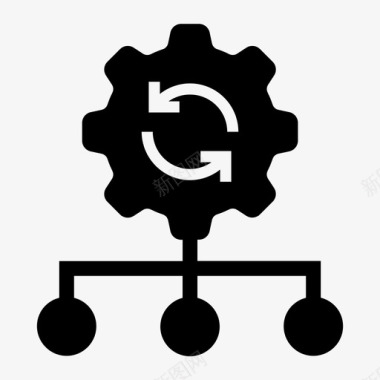 结构管理层次结构网站地图图标