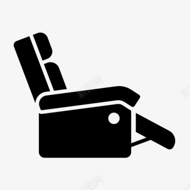 躺椅椅子家具图标