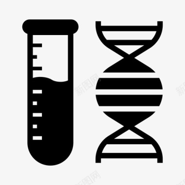 生物学dna医疗保健图标