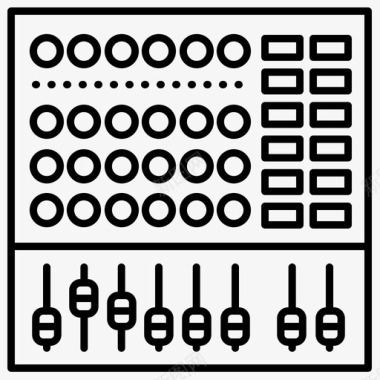 混音器频道系统图标