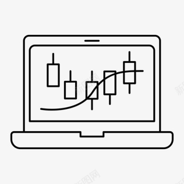 笔记本电脑烛台图外汇图标