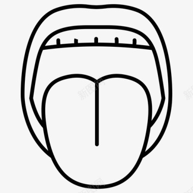 舌解剖口腔图标