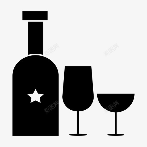 新年庆祝香槟svg_新图网 https://ixintu.com 新年 庆祝 香槟 香槟酒 酒杯 聚会 葡萄酒