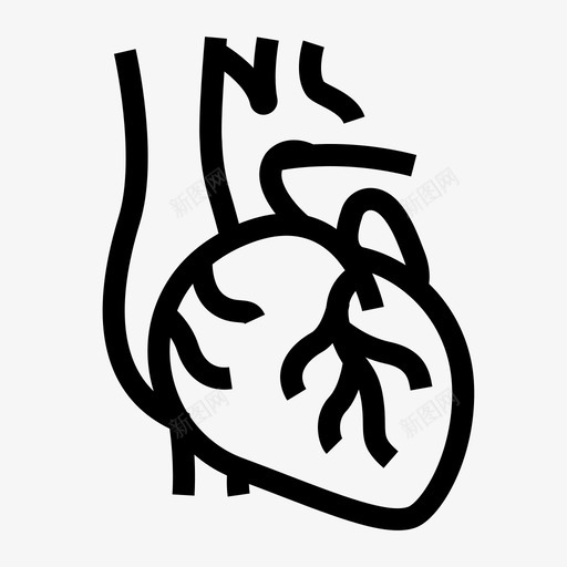 心脏解剖学医学svg_新图网 https://ixintu.com 心脏 医学专家 解剖学