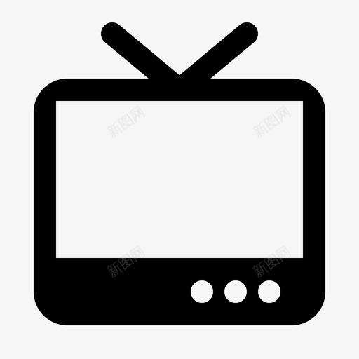 电视硬件显示器svg_新图网 https://ixintu.com 电视 硬件 显示器 屏幕 用户界面 图示