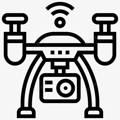 无人机航空摄像机svg_新图网 https://ixintu.com 无人机 航空 摄像机 飞行 监视 机器人 线路