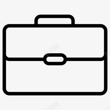箱子公文包商务和金融图标