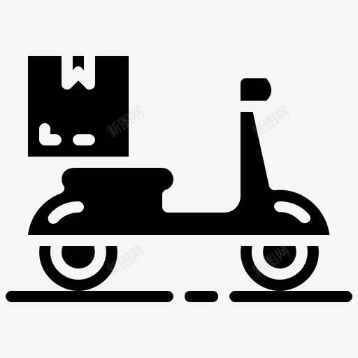 摩托车交货包装交货和物流标志svg_新图网 https://ixintu.com 交货 摩托车 包装 物流 标志
