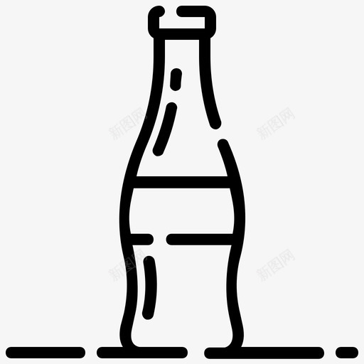 汽水瓶装可口可乐svg_新图网 https://ixintu.com 可口可乐 汽水 玻璃瓶汽水 瓶装 食品 饮料