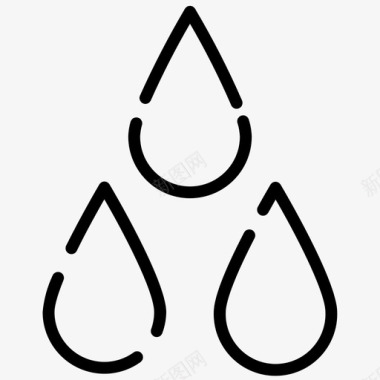 水滴水液体图标