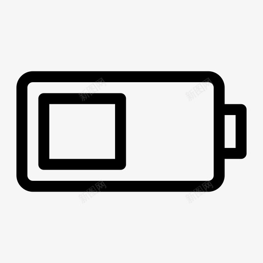 半电池电池电量充电svg_新图网 https://ixintu.com 电池 电量 充电 电源 界面 图标