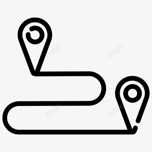 路径方向地图svg_新图网 https://ixintu.com 地图 路径 方向 图钉 指针 位置 样式
