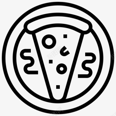 披萨开胃菜美味图标