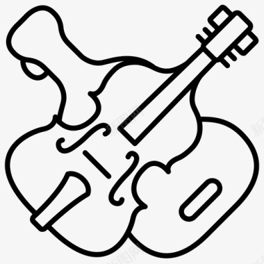 低音提琴乐器图标