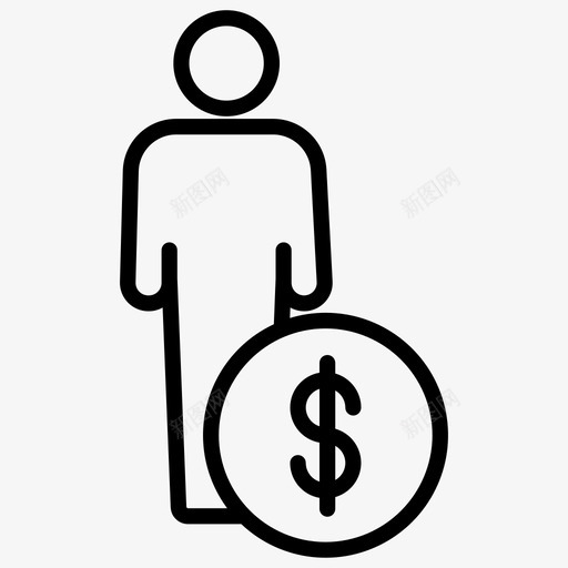 男人男孩美元svg_新图网 https://ixintu.com 男人 男孩 美元 人们