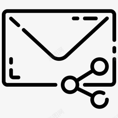 分享电子邮件信件信息图标