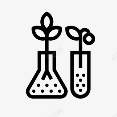 植物科学农业植物学图标