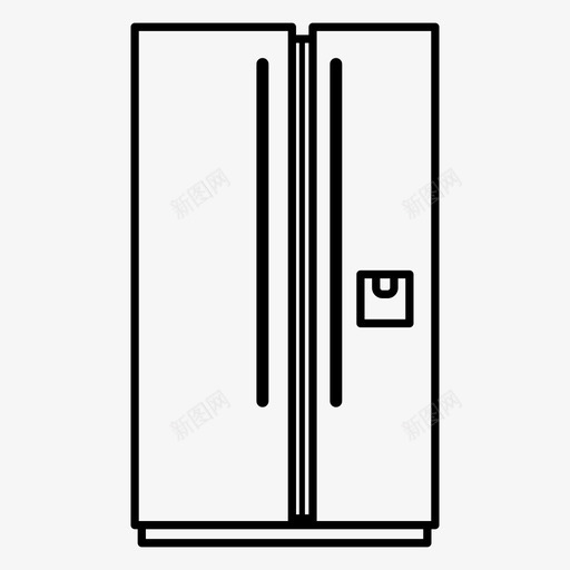 冰箱冷柜冰柜svg_新图网 https://ixintu.com 冰箱 冷柜 冰柜 厨房 家用电器