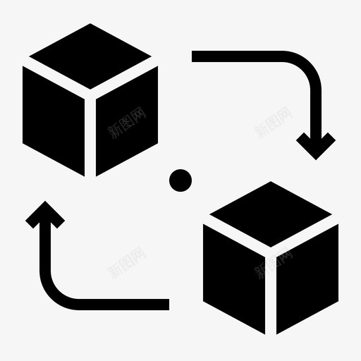 包箱产品svg_新图网 https://ixintu.com 包箱包 箱包 产品 传输 数据 网络管理