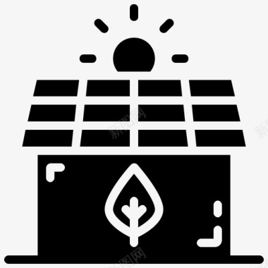 生态家园电力太阳能图标