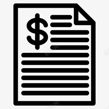 财务报告业务文件图标
