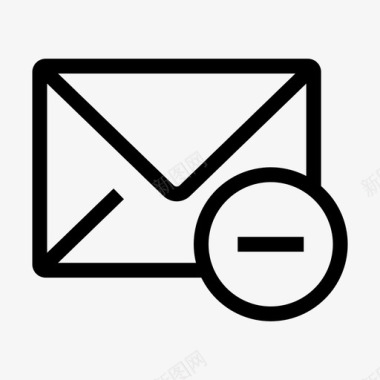 邮件阻止电子邮件消息图标