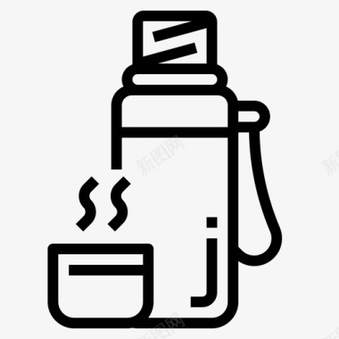 保温瓶烧瓶水瓶图标