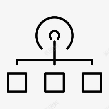 服务器连接链接关系图标