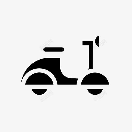 vespa摩托车滑板车svg_新图网 https://ixintu.com 车辆 摩托车 滑板车 运输工具 运输 符号