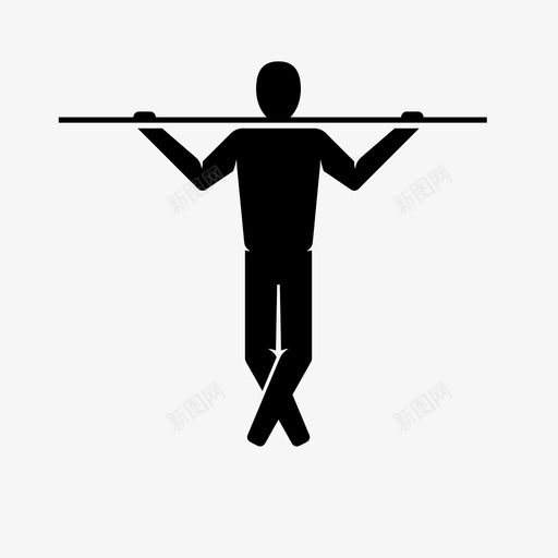 引体向上体重训练下巴向上svg_新图网 https://ixintu.com 向上 引体 体重 训练 下巴 健身