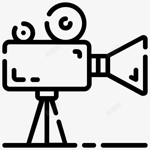 电影摄影机媒体媒体类型和控件svg_新图网 https://ixintu.com 电影 摄影机 媒体 类型 控件