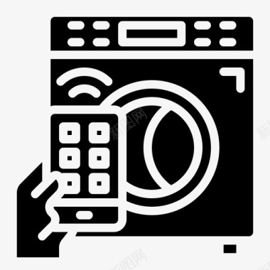 智能手机互联网洗衣机图标