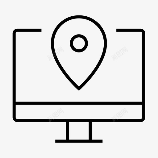 计算机位置ip地址标记svg_新图网 https://ixintu.com 计算机 位置 地址 标记 安全
